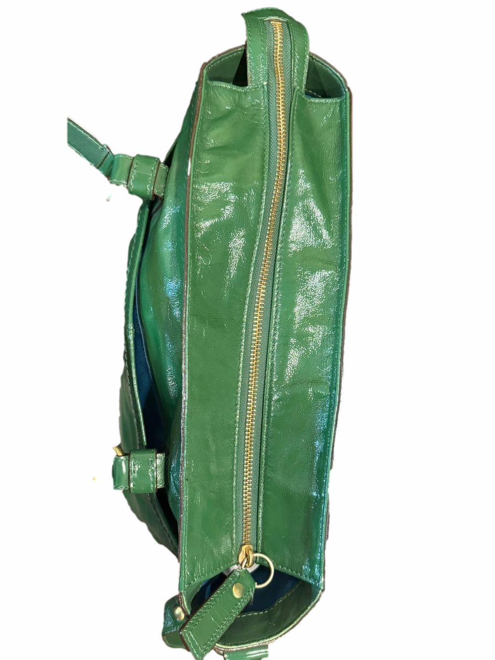Coach Chelsea Green Patent Leather Convertible Tote/Satchel EUC - Picture 4 of 16